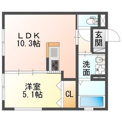 コンフォート玉地Ⅱの物件間取画像